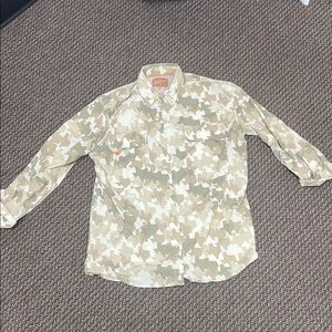Old Tejas West Texas Tan Field Shirt- long sleeved